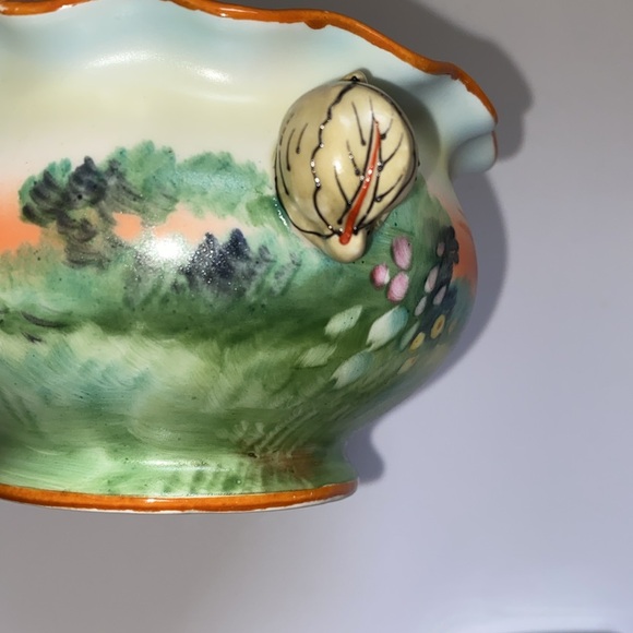 Noritake hand painted small trinket dish with cute handles. - Picture 11 of 11